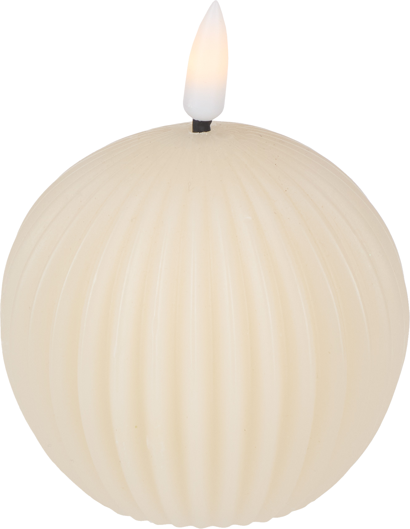 Świeca woskowa LED duża Cozy Light 58 (kremowy)