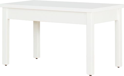 Stolik prostokątny pełny 100 cm (biały)
