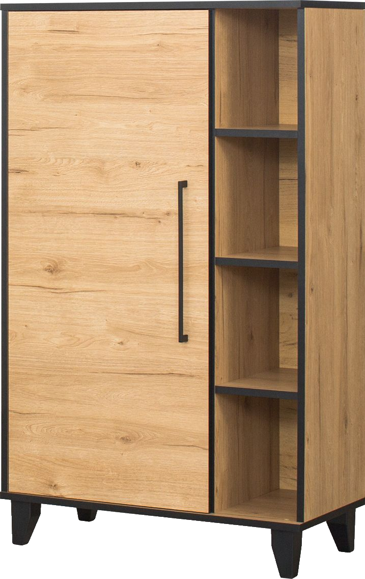 Szafka stojąca z drzwiczkami i półkami Floryda (dąb Soma ciemny)