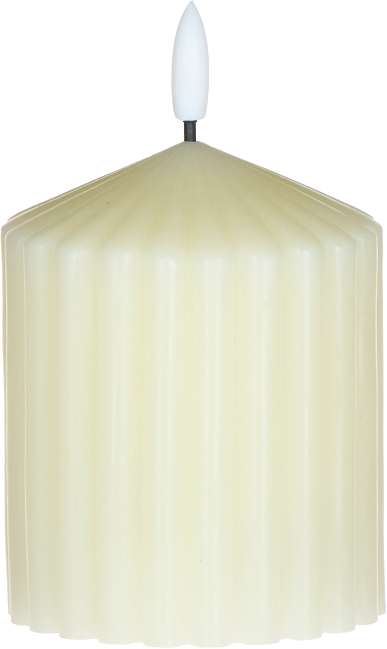 Świeca woskowa LED mała Cozy Light 52 (kremowa)