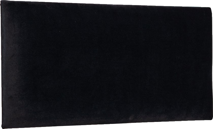 Panel tapicerowany (dekoracyjny) 30x60cm (Plusz czarny)