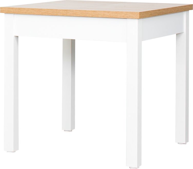 Stół rozkładany 79x80-120x80 (dąb Soma ciemny/białe)