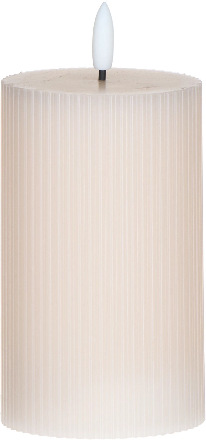Świeca woskowa LED średnia Cozy Light 55 (jasnoróżowa)