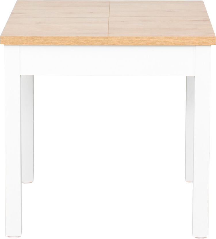 Stół rozkładany 79x80-120x80 (dąb Soma ciemny/białe)