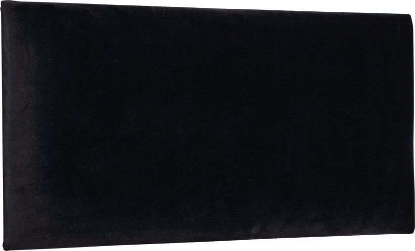Panel tapicerowany (dekoracyjny) 30x60cm (Plusz czarny)