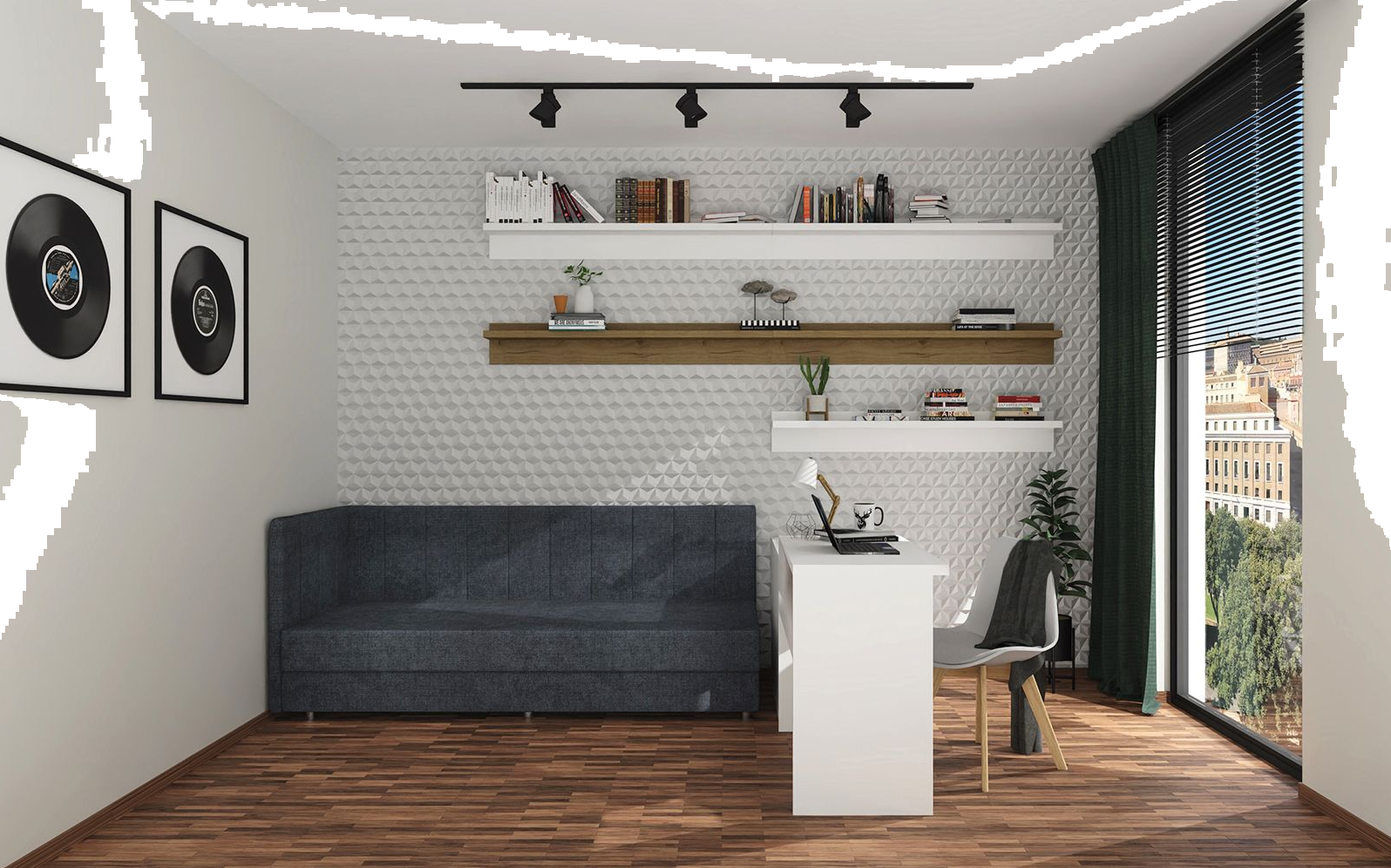 Półka 138 cm Panama (dąb Soma ciemny)