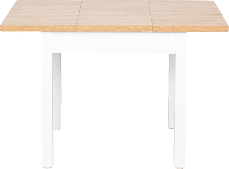 Stół rozkładany 79x80-120x80 (dąb Soma ciemny/białe)