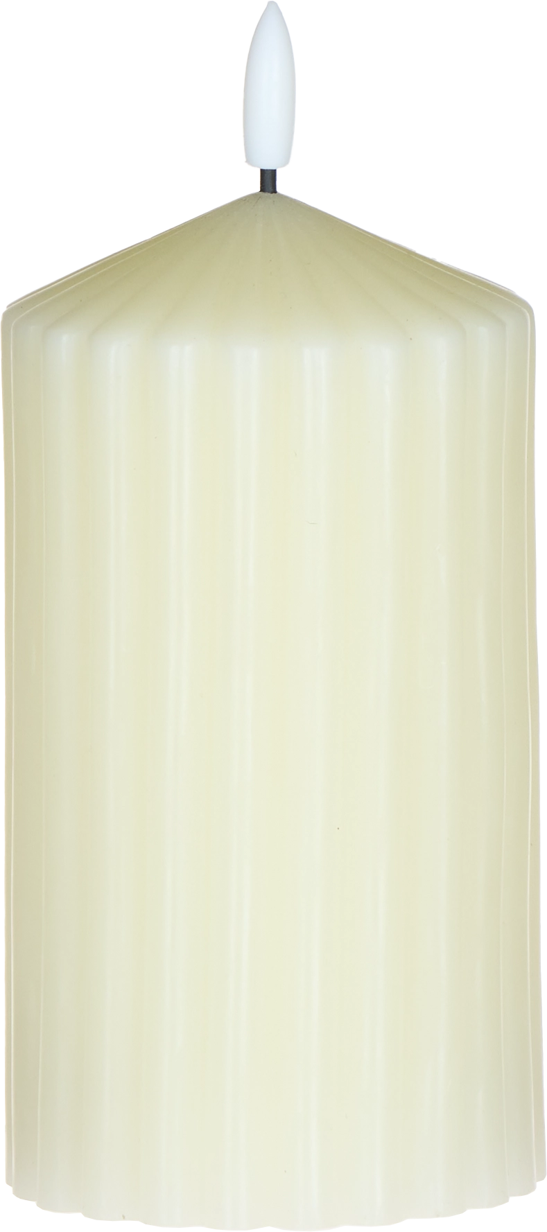 Świeca woskowa LED duża Cozy Light 52 (kremowa)