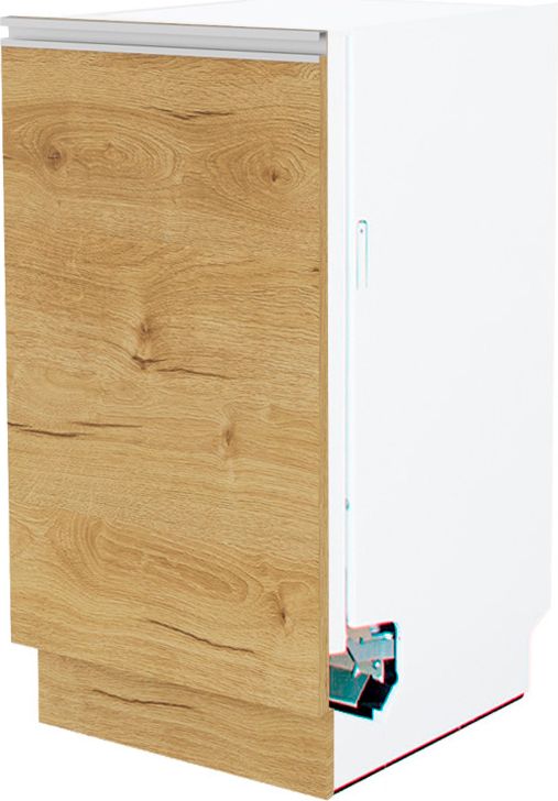 Dolna zabudowa zmywarki 45 panel zakryty Monia (dąb Soma ciemny)