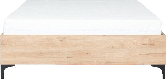 Łóżko 140cm Floryda bez materaca (dąb Soma ciemny) ze stelażem