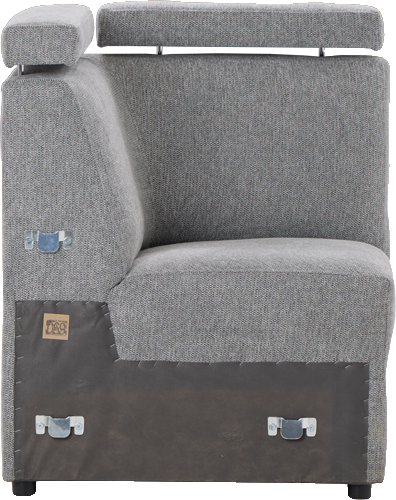 Siedzisko narożne Lazur (rojal szary)
