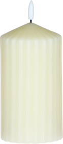 Świeca woskowa LED duża Cozy Light 52 (kremowa)